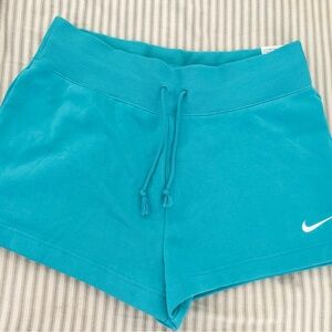 Nike Blue Athletic Shorts with Drawstring Waistband